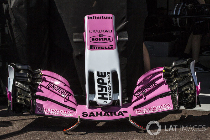 Hidung dan sayap depan Force India VJM11