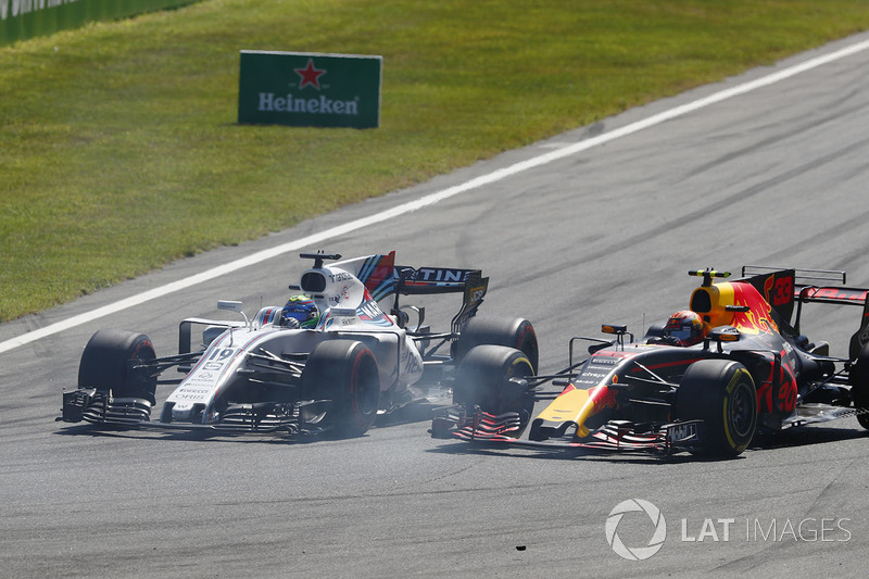 Felipe Massa, Williams FW40, battles, Max Verstappen, Red Bull Racing RB13