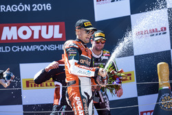 Podio: il vincitore Chaz Davies, Aruba.it Racing - Ducati Team