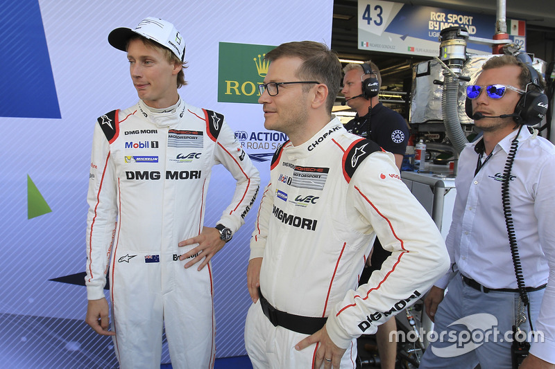 Brendon Hartley, Porsche Team, Andreas Seidl, Director Porsche Team