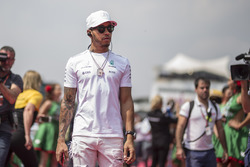 Lewis Hamilton, Mercedes AMG F1 on the drivers parade