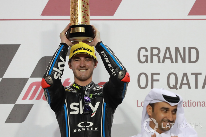 Podium: Pemenang balapan, Francesco Bagnaia, Sky Racing Team VR46