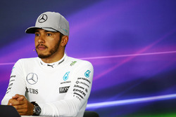 Lewis Hamilton, Mercedes AMG F1 in de persconferentie