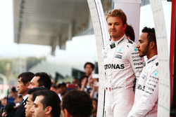 Podium: 1. Nico Rosberg, Mercedes AMG F1; 3. Lewis Hamilton, Mercedes AMG F1