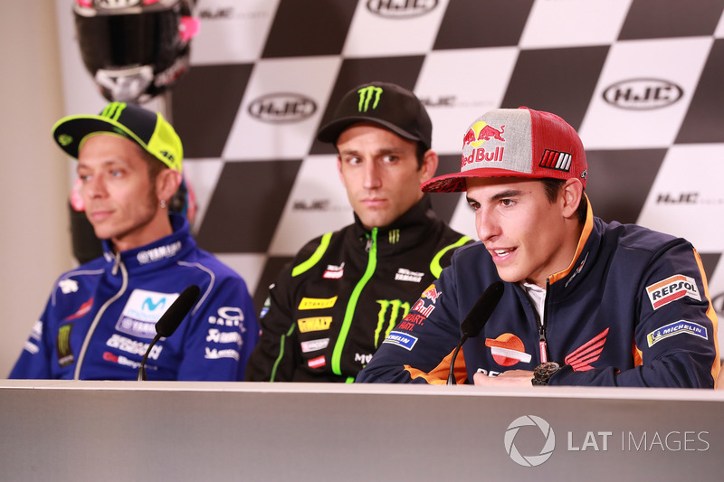 Valentino Rossi, Yamaha Factory Racing, Johann Zarco, Monster Yamaha Tech 3, Marc Marquez, Repsol Honda Team