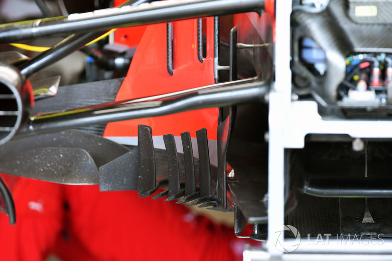 Детали дефлектора Ferrari SF71H
