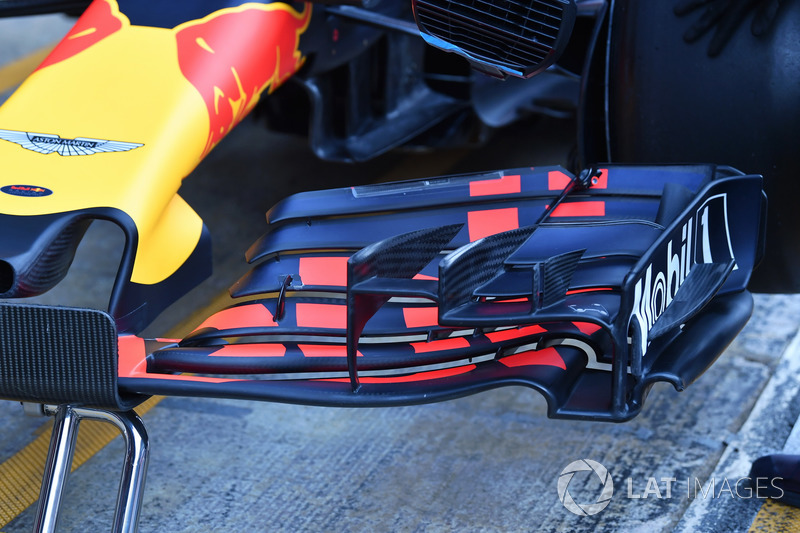 Red Bull Racing RB14 front wing detail