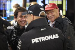 Toto Wolff, Executive Director Mercedes AMG F1, Niki Lauda, Non-Executive Chairman, Mercedes AMG F1,