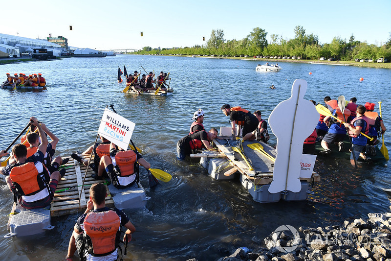 Williams at the raft race