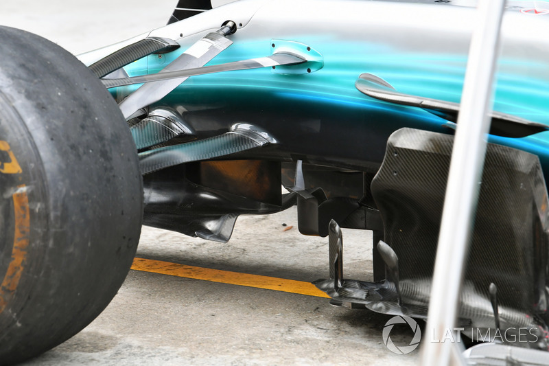 Mercedes-Benz F1 W08 barge board detail