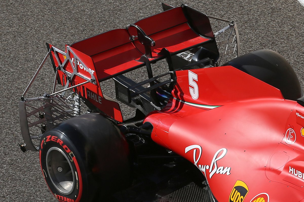 Задняя часть Ferrari SF1000 с датчиками