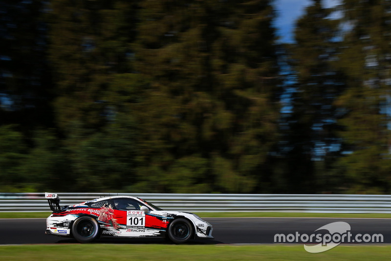 #101 Team GetSpeed Performance orsche 911 GT3 Cup: John Shoffner, Janine Hill, Arno Klasen