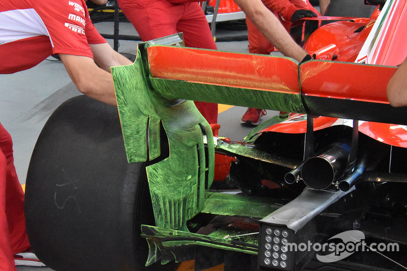 Detail sayap belakang Ferrari