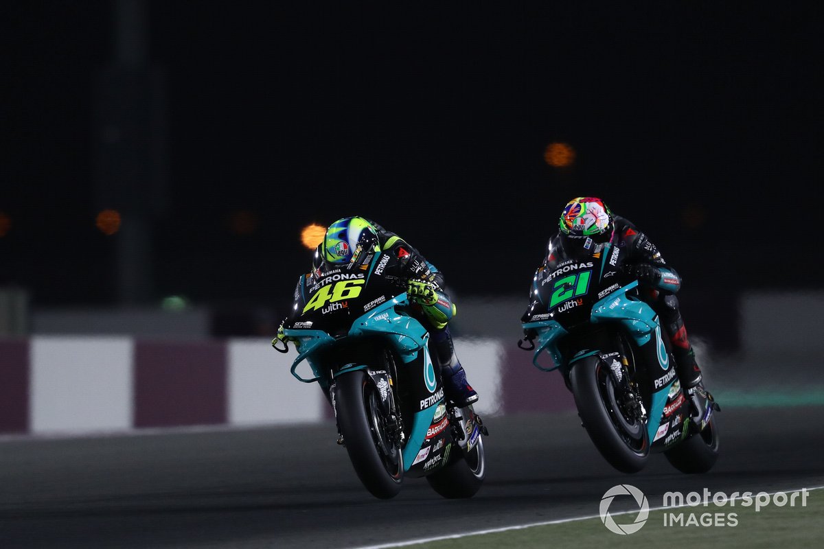 Valentino Rossi, Petronas Yamaha SRT Franco Morbidelli, Petronas Yamaha SRT.