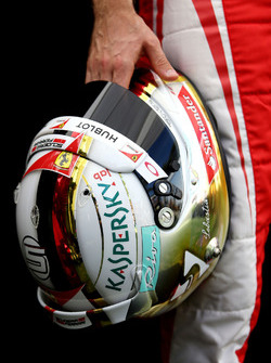Il casco di Sebastian Vettel, Ferrari