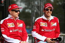 Kimi Raikkonen, Ferrari e Sebastian Vettel Ferrari