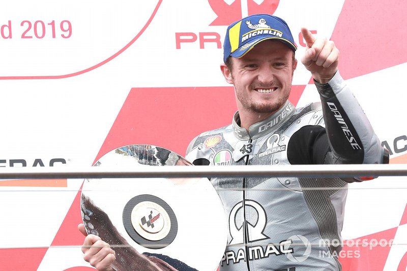 Jack Miller na het behalen van de derde plaats tijdens de Grand Prix van Australië