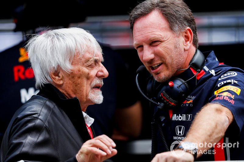 Берни Экклстоун и руководитель Red Bull Racing Кристиан Хорнер