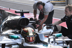 Lewis Hamilton, Mercedes AMG F1 W08 airbox