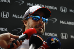 Fernando Alonso, McLaren with the media