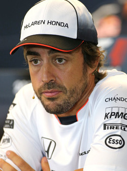 Fernando Alonso, McLaren Honda at FIA Press Conference