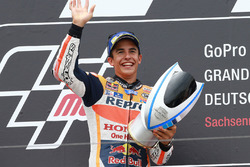 Podio: il vincitore Marc Marquez, Repsol Honda Team