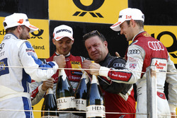 Podium: Gary Paffett, Mercedes-AMG Team ART, Mercedes-AMG C63 DTM; Edoardo Mortara, Audi Sport Team