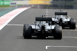 Nico Rosberg, Mercedes AMG F1 en Lewis Hamilton, Mercedes AMG F1