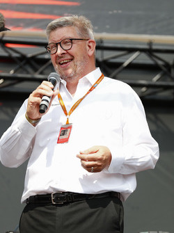 Ross Brawn, Managing Director of Motorsports, FOM, on stage