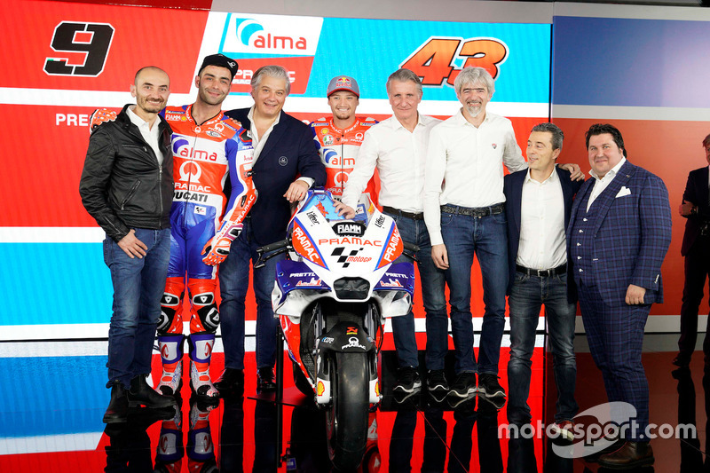 Claudio Domenicali, Danilo Petrucci, Paolo Campinoti, Jack Miller, Paolo Ciabatti, Gigi Dall'Igna, Francesco Guidotti e Luigi Scavone