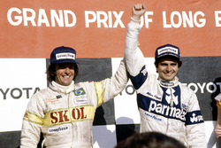 1. Nelson Piquet, Brabham BT49-Ford Cosworth; 3. Emerson Fittipaldi, Fittipaldi F7-Ford Cosworth