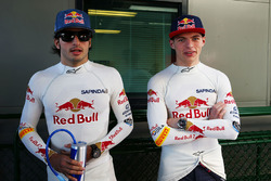 Carlos Sainz Jr., Scuderia Toro Rosso und Max Verstappen, Scuderia Toro Rosso