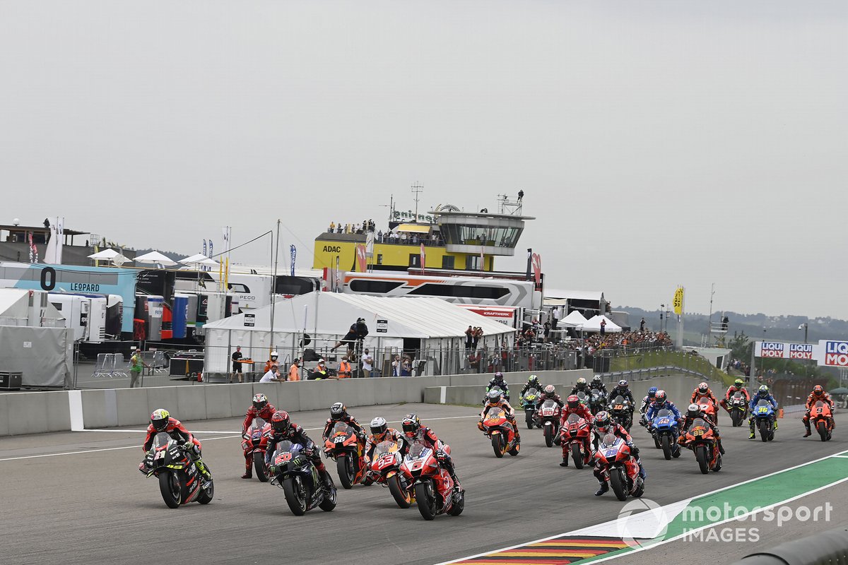 Start balapan MotoGP Jerman 2021 di Sirkuit Sachsenring