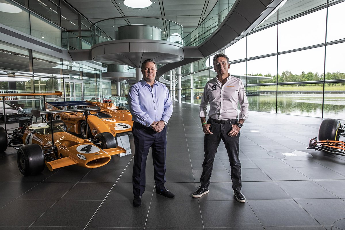 Zak Brown, McLaren Racing CEO and Alejandro Agag