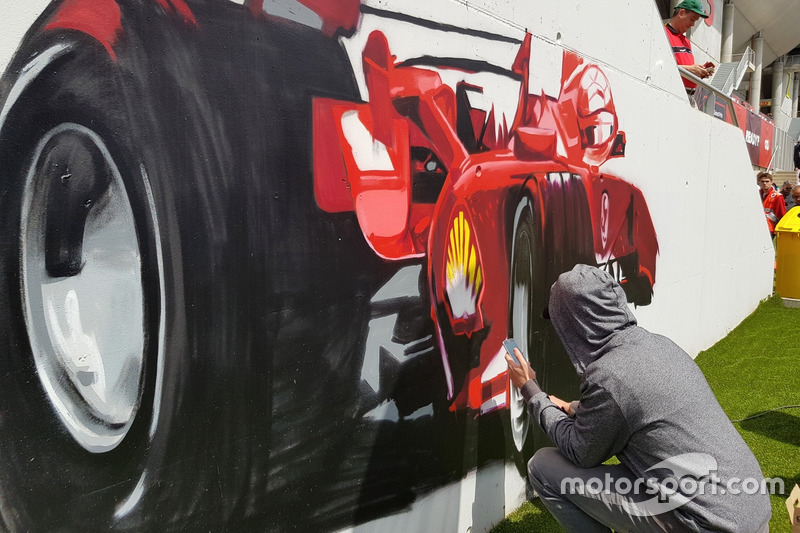 Street art en Formule 1 blijken een goede match
