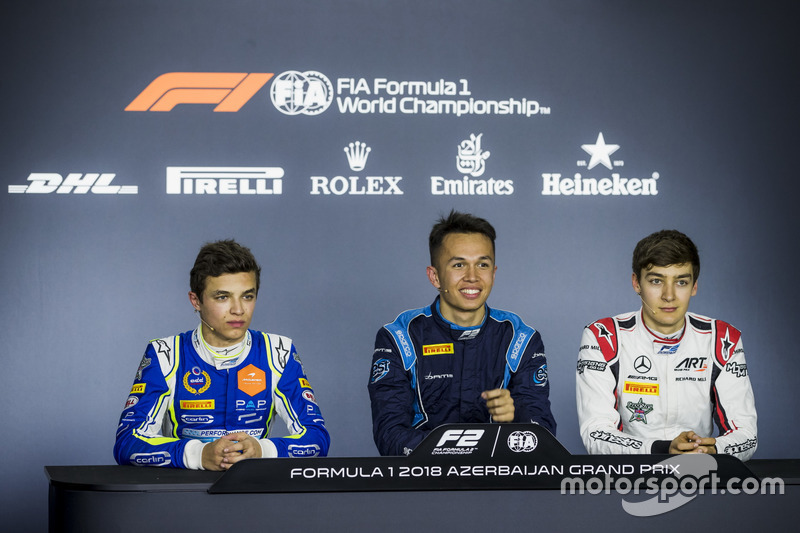 Conférence de presse : Lando Norris, Carlin, Alexander Albon, DAMS, George Russell, ART Grand Prix