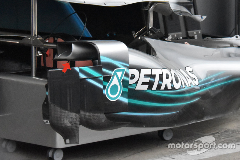 Mercedes AMG F1 W09 sidepods