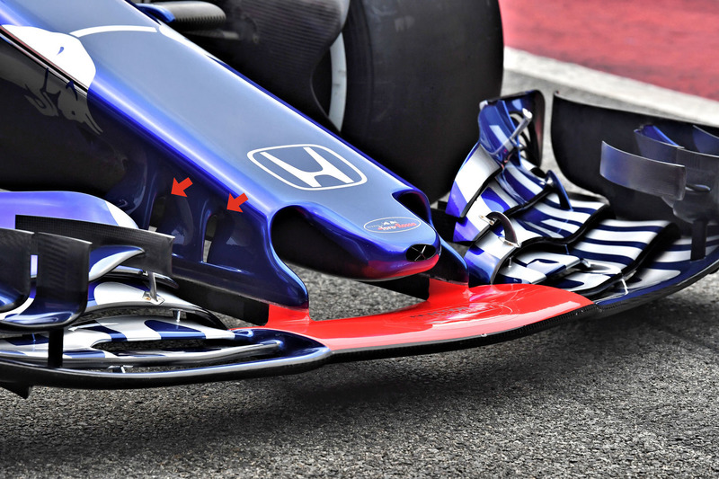 Toro Rosso STR13 ön kanat detay