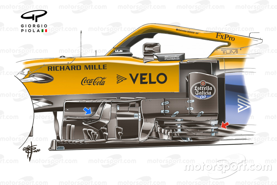 Новый дефлектор McLaren MCL35