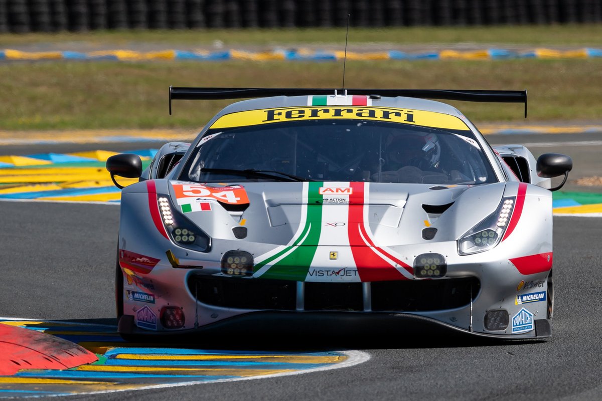 #54 AF Corse Ferrari 488 GTE EVO LMGTE Am, Thomas Flohr, Giancarlo Fisichella, Francesco Castellacci