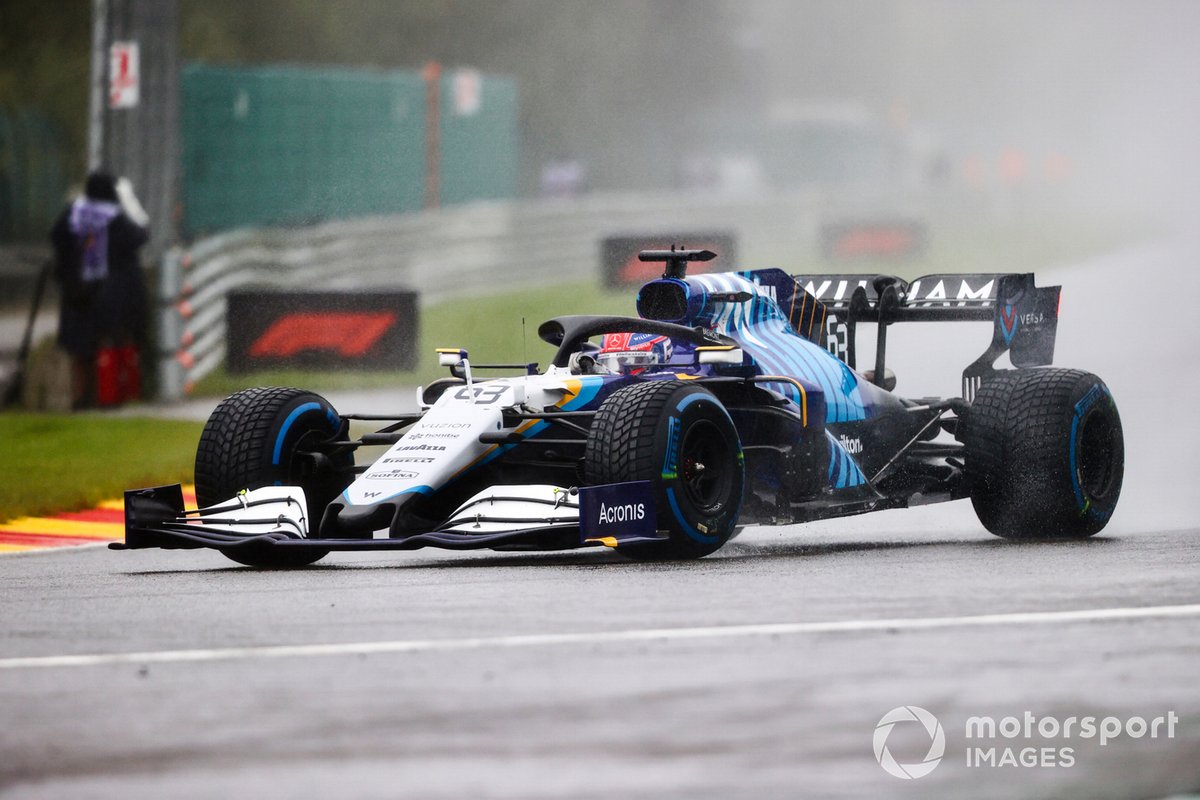 George Russell im Williams FW43B in Spa