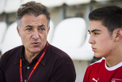 Jean Alesi met zijn zoon Giuliano Alesi, Trident