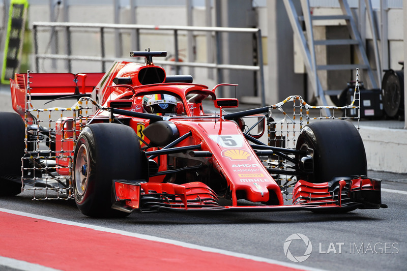 Себастьян Феттель, Ferrari SF71H, з аеро-сенсорами
