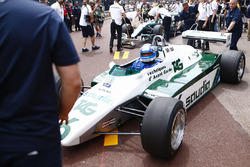 Keke Rosberg is reunited with his 1982 Williams FW08 Cosworth