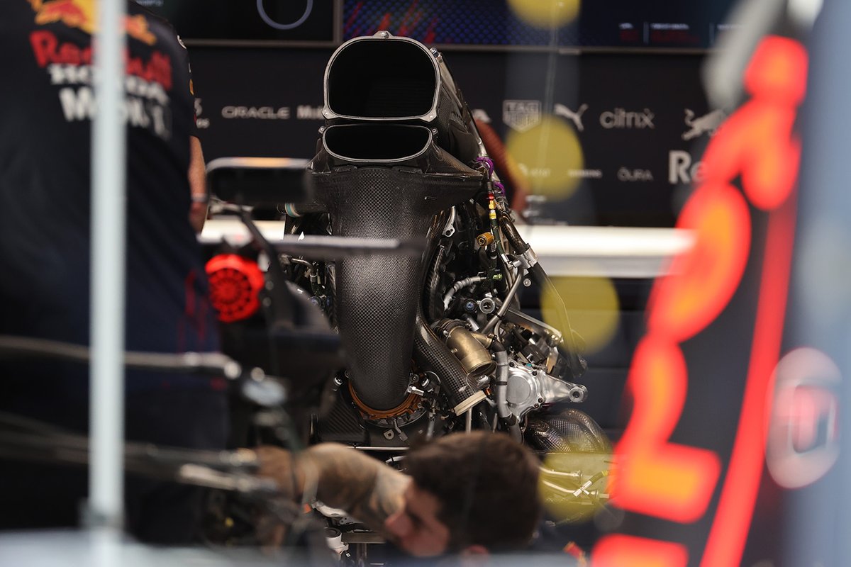 Detalle del airbox del Red Bull Racing RB16B