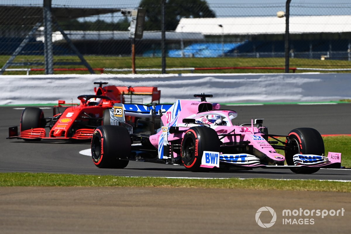 Nico Hulkenberg, Racing Point RP20, Sebastian Vettel, Ferrari SF1000
