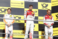Podium: tweede Robert Wickens, Mercedes-AMG Team HWA, Mercedes-AMG C63 DTM; eerste Edoardo Mortara,