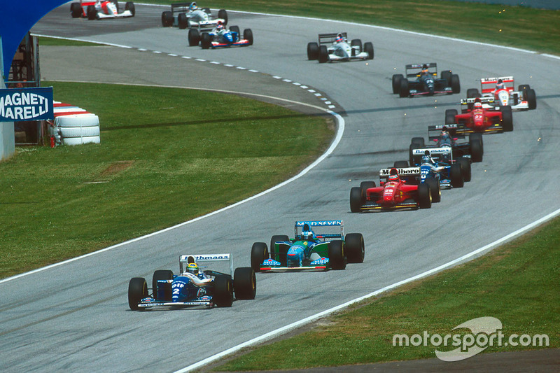 Айртон Сенна, Williams FW16, Михаэль Шумахер, Benetton B194, Герхард Бергер, Ferrari 412T1, Дэймон Х