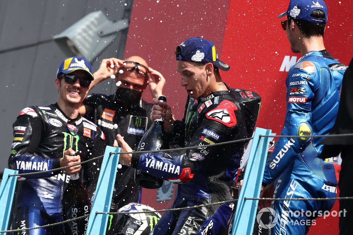 Maverick Vinales, Yamaha Factory Racing Fabio Quartararo, Yamaha Factory Racing Joan Mir, Team Suzuki MotoGP
