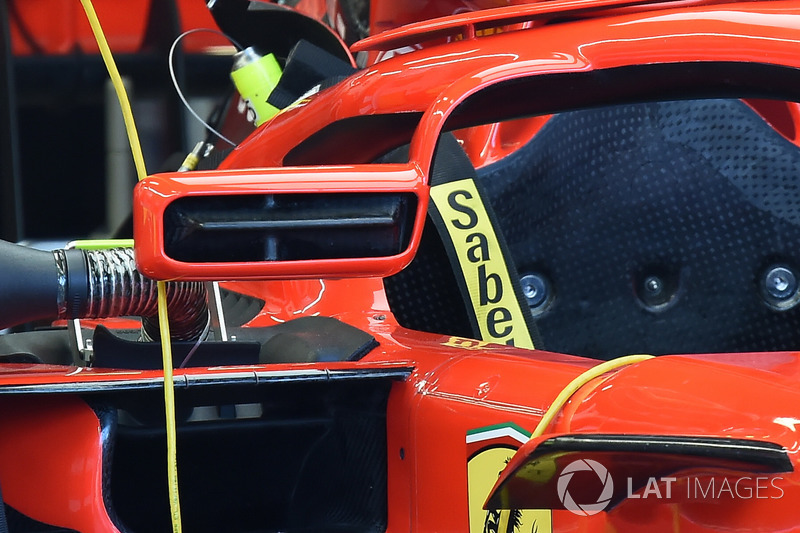 Ferrari SF71H mirror on halo
